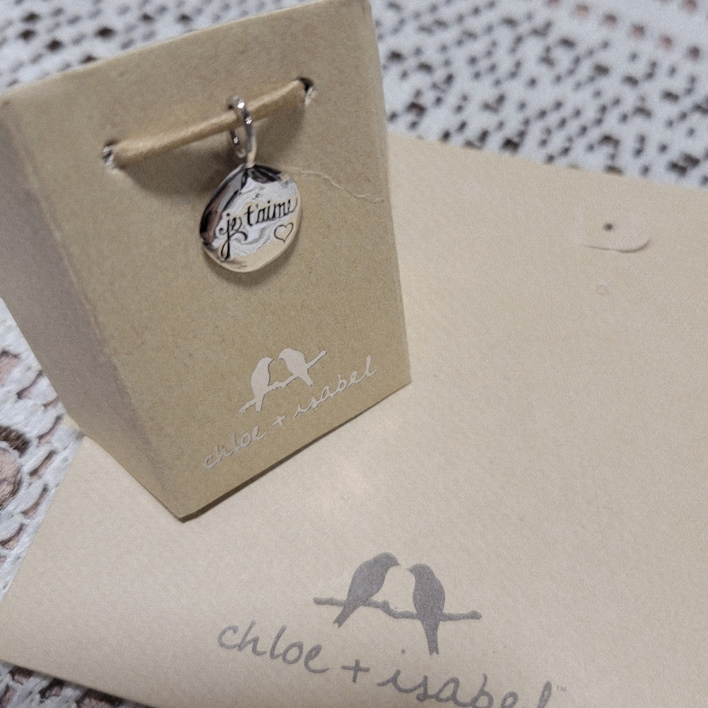 Chloe + Isabel Silver Script Pendant Necklace